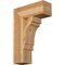 Ekena Millwork Merced Block Rough Sawn Bracket, Western Red Cedar, 6"W x 18"D x 26"H BKT06X18X26MRC05RWR - alternate 1